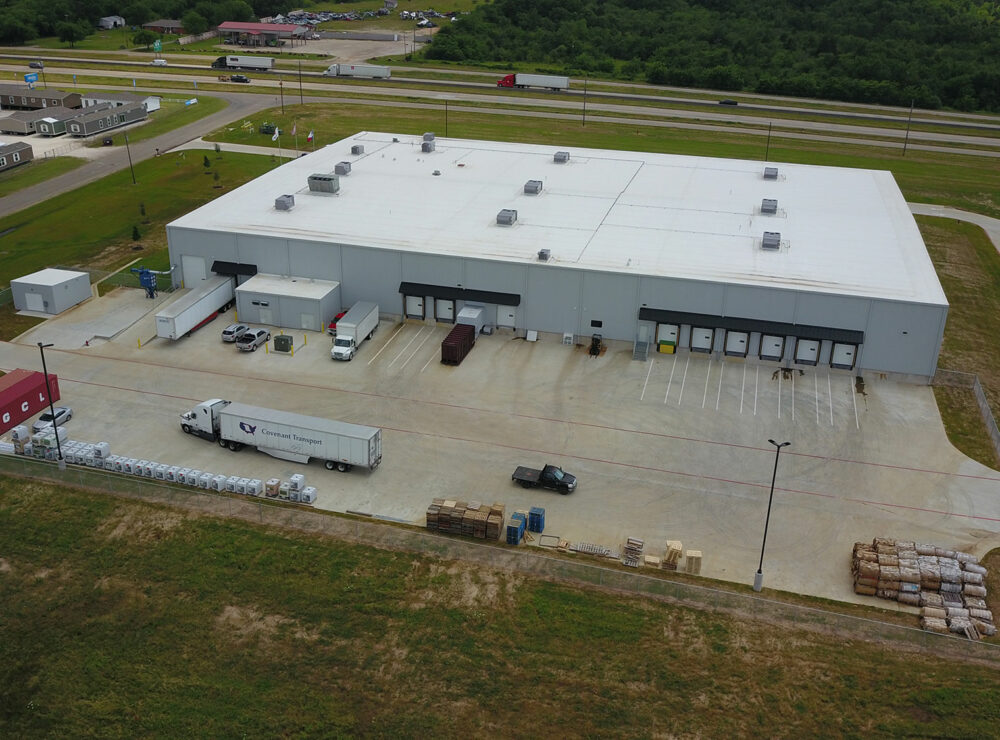 JB Weld aerial photo of Sulphur Springs, TX facility showing truck dock
