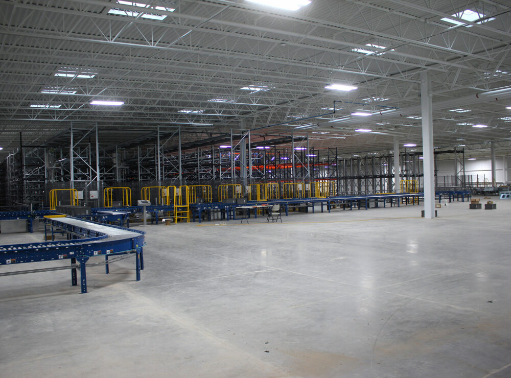 Automation Direct, Cumming, GA interior fulfillment center and racking