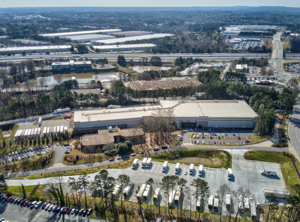 A&D Foods, Duluth, GA freezer expansion aerial photo