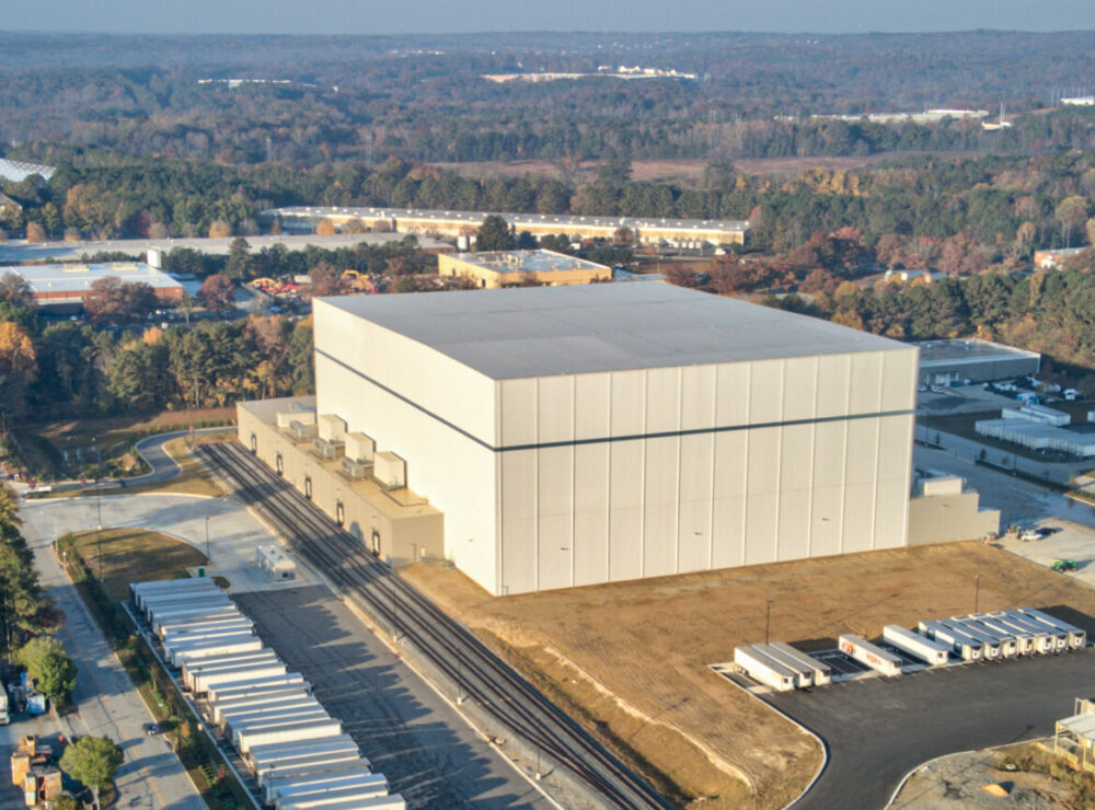 Americold Gateway Phase 2 aerial photo of completed building