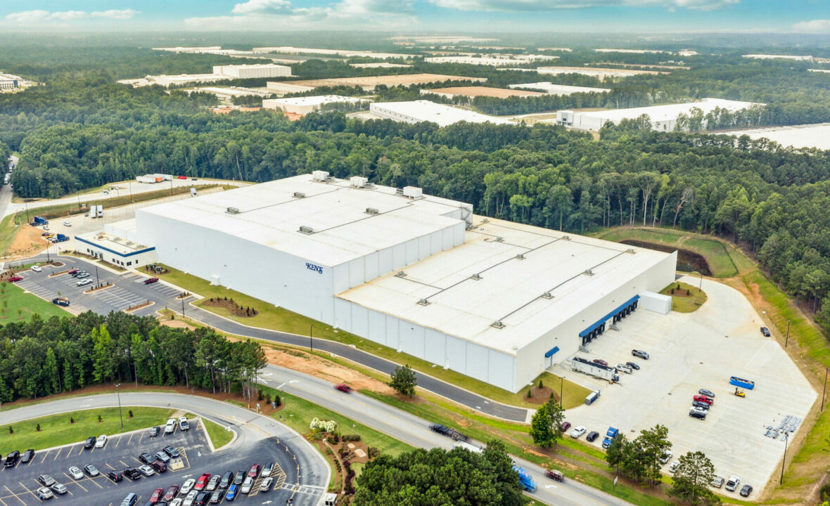 Ken's Foods ASRS facility in McDonough, GA, aerial photo