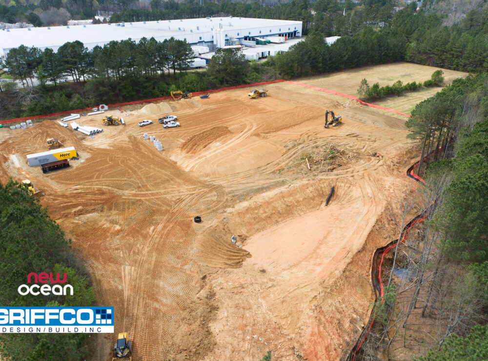 New Ocean, Tucker, GA aerial drone photo under construction