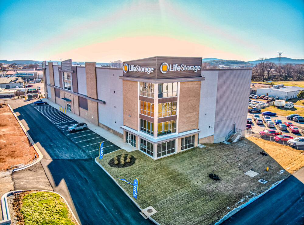 Life Storage, facility in Huntsville, AL aerial picture of building
