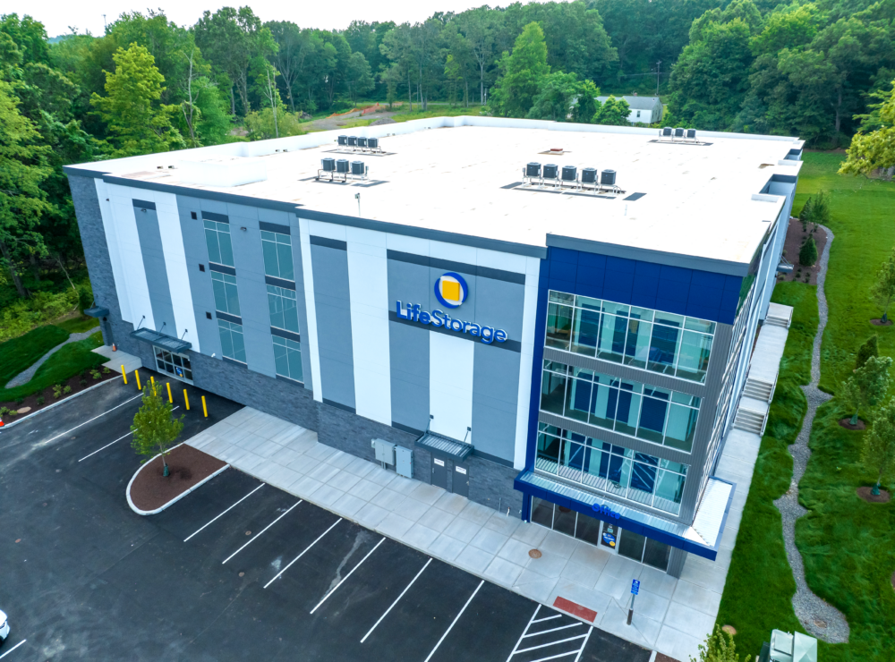 Life Storage, Wethersfield CT aerial drone photo